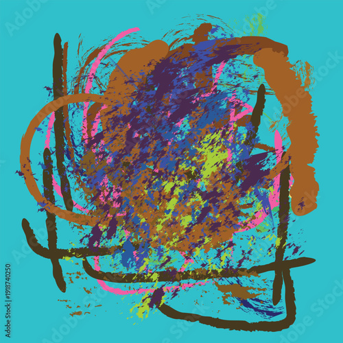 Minimalist label showing the text vector file in clean typography