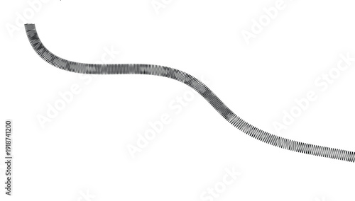 old hunting knife on white background