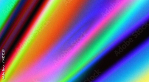 Vibrant rainbow neon gradient light streaks with colorful abstract glow