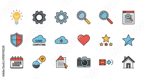 Travel icons vector set for web and mobile design