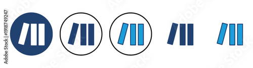 Book icons in different styles, depicting knowledge, education, and literature