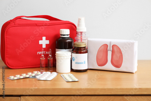 First aid kit with medical ...