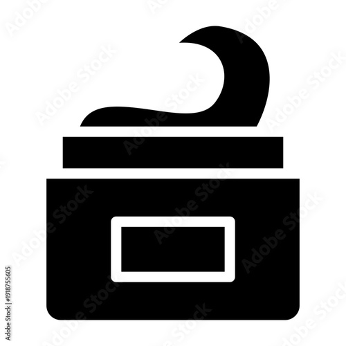 Hair Gel Vector Glyph Icon Design