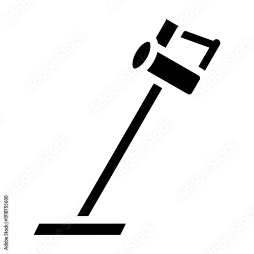 Barber Vacuum Vector Glyph Icon Design