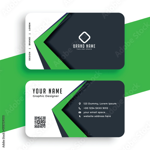 modern style business identity card template for office biz