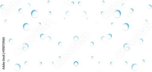 Ultra Realistic Transparent Water Droplets Scattered on Isolated Background with Detailed Condensation Texture, Fresh Liquid Splash Effect and Clean Moisture Surface Pattern for Design Use