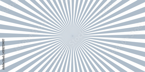 Ray sun light. Sunburst background. Radial circle line. Pattern starburst. Comic beam lines. Sun effect rays. Abstract firework. Concentration stripe. Cartoons lightning style. Vector illustration