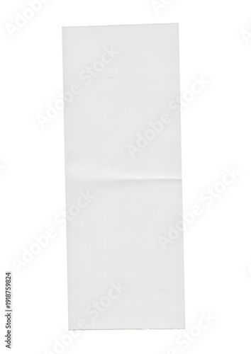 Cuadro en lienzo Blank White Receipt Paper for Minimalist Collage
