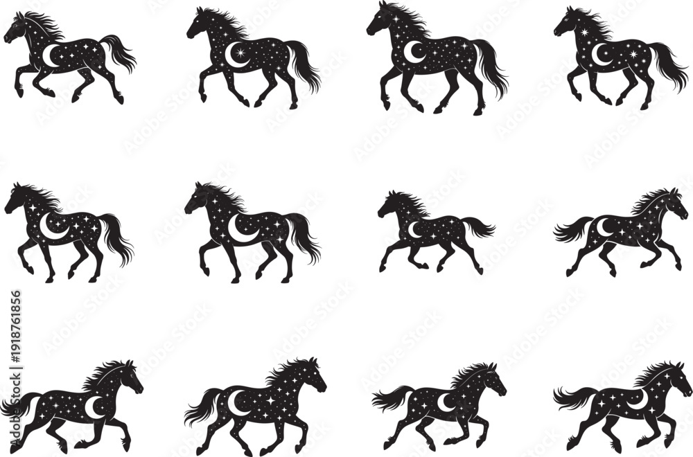Naklejka premium Celestial Horse