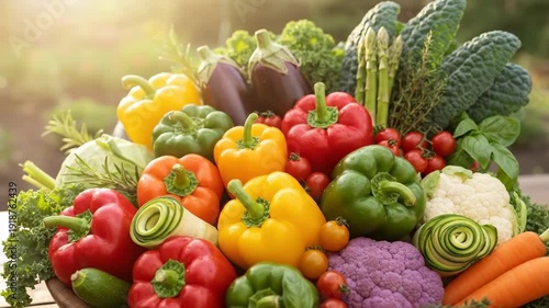 Fresh Assortment of Colorful Vegetables in a Bowl.