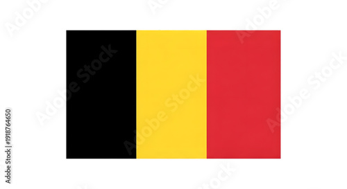 The flag of belgium with black, yellow, and red stripes on transparent background
