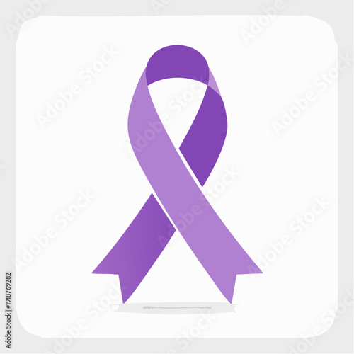 Isolated satin pink breast cancer awareness ribbon vector illustration as a health symbol of hope and charity support for a woman's medical cure