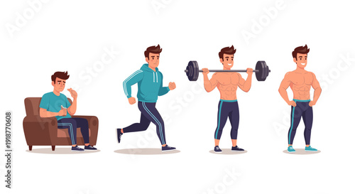 Transformative Fitness Journey From Sedentary to Strong with Exercise and Weightlifting