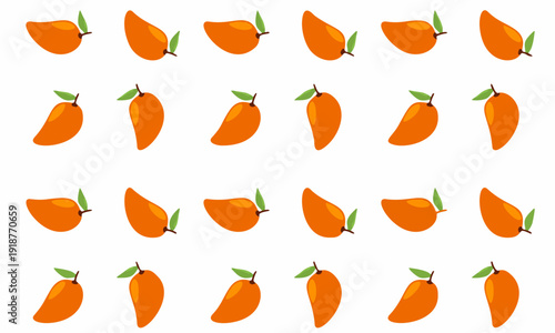 Vibrant Mangoes: A Delightful Array of Tropical Fruit.