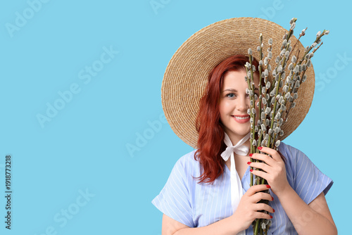 Beautiful young woman with ...