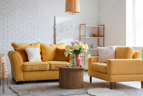 Interior of modern living r...
