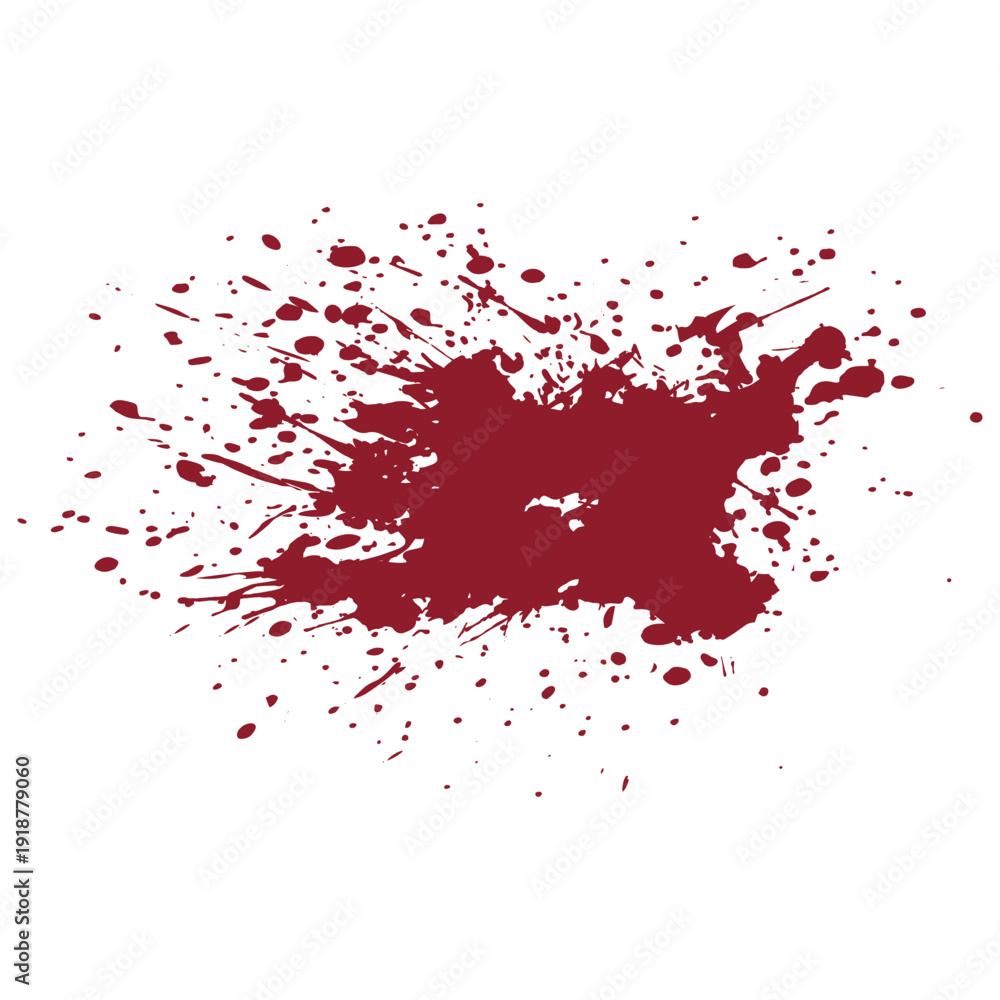 Fototapeta premium Blood Splatter Splash Stain Illustration Graphic
