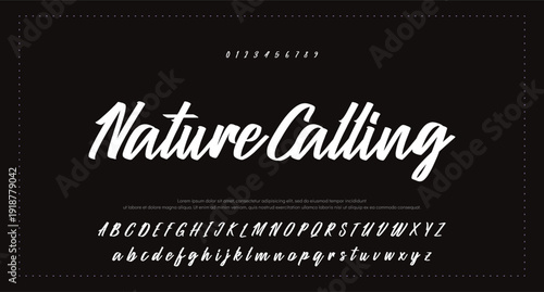  letter design with signature font style 