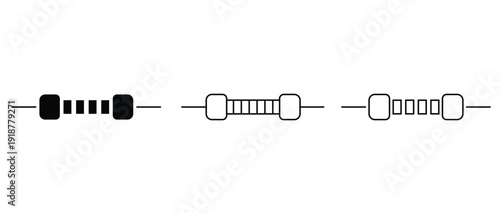 Car Seat Belt Icon Set Vector Illustration for Automotive Safety