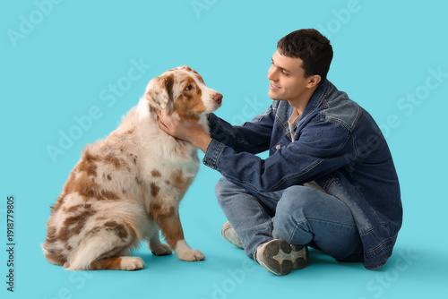 Young man with Australian S...
