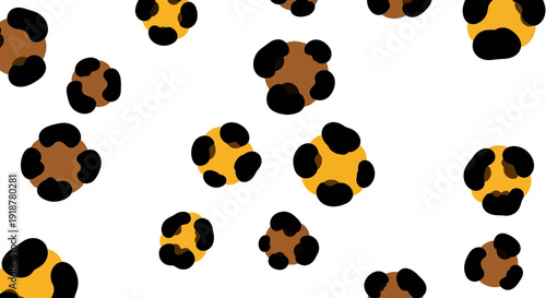 Leopard Spots Image, Vector Illustration, Animal Pattern, Design Element for Backgrounds