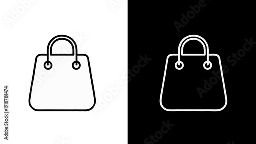 Vector illustration of a secure shopping bags set featuring a padlock icon to symbolize safe internet buy and gift protection for web sale design
