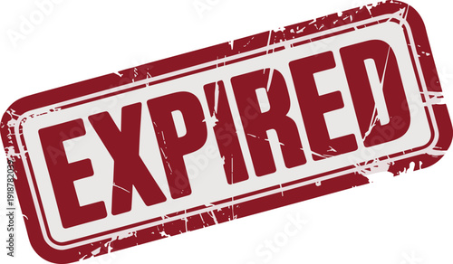 Distressed Expired Stamp: A Bold and Graphic Illustration of Timeliness, Urgency and Deadlines for Websites, Marketing, and Social Media Content, Reminding About Deadlines
