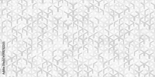 abstract white and gray isometric decoration geometric cube background. vector triangle tile design. Decoration mosaic design retro seamless element wallpaper.
