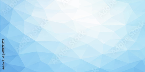 Abstract blue geometric triangle background