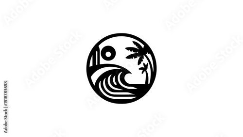 bondi beach logo vector, qatar national day in black and white vector minimal logo, Mosq Illustration Vector Free Vector, Business logo vector, Elite estates emblematic property icon urban utopia real