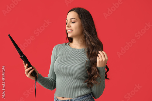 Beautiful young woman with ...