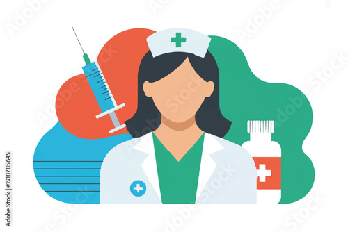 Doctor and nurse preparing a medical syringe in a laboratory for healthcare research and scientific experiment