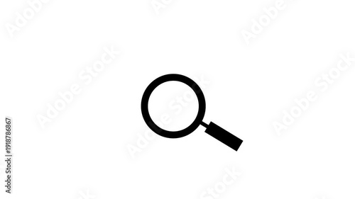 Wallpaper Mural File search icon animation on white screen background. Searching document on computer Torontodigital.ca