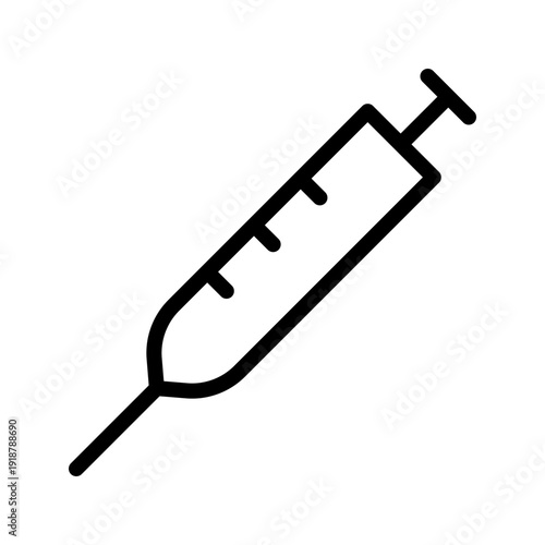 Professional Medical Syringe Icon Pack: Sterile Healthcare Injection and Vaccination Symbols