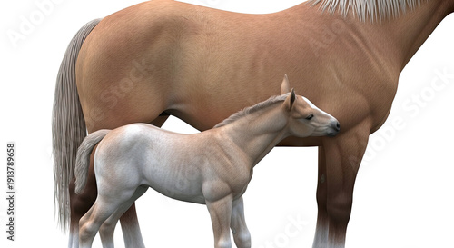 Horse and foal