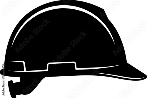 Construction helmet, safety headgear Vector Art