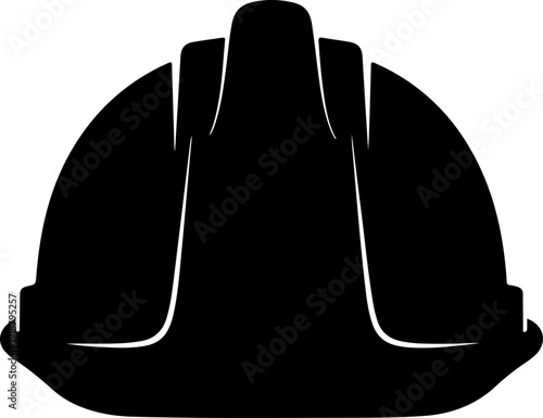 Construction helmet, safety headgear Vector Art