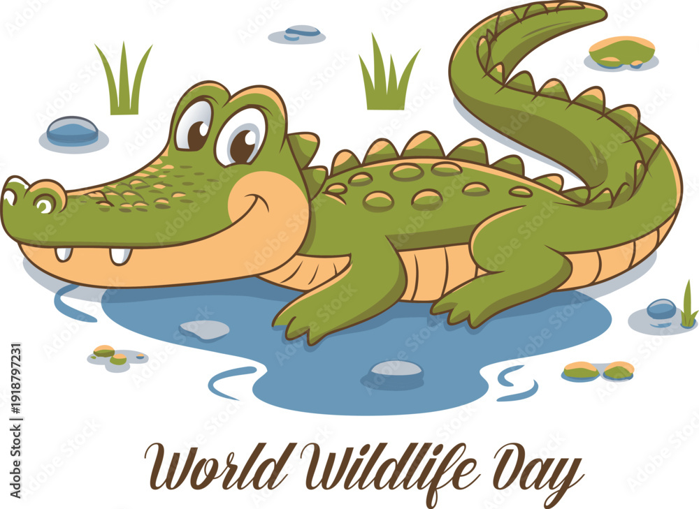 Obraz premium World wildlife day vector design