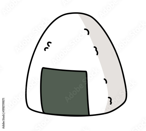 シンプルなおにぎりのイラスト