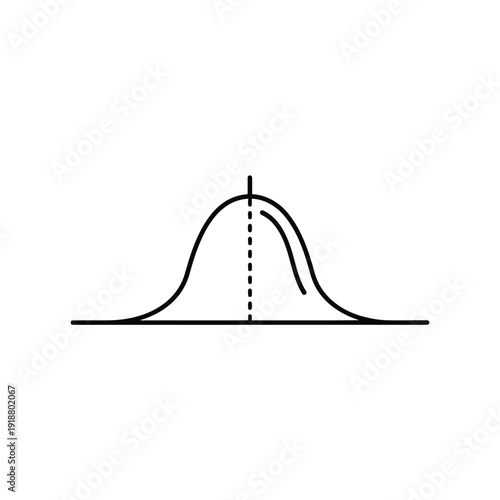 Comparison of two normal distribution curves with different means and variances