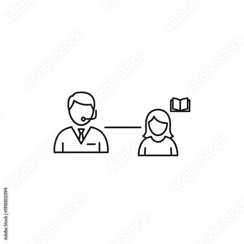 Customer service representative assisting a client with a book-related inquiry.