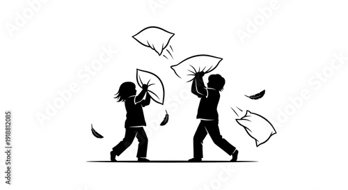 Man and woman walking with open umbrellas in the wind.