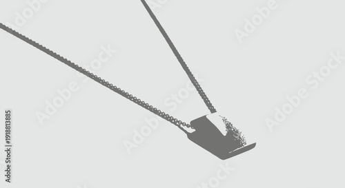 metal pendant on chain, silver necklace