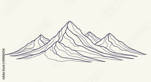 mountain range landscape