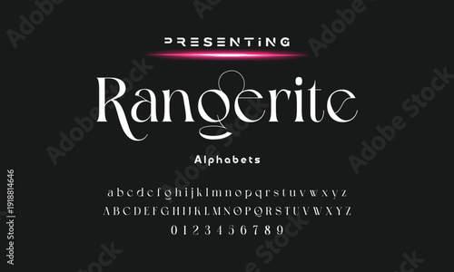 Elegant ligature alphabet letters font logo. Typography luxury classic lettering serif fonts decorative wedding vintage retro logos, design for fashion,beauty shop and brand . vector illustration