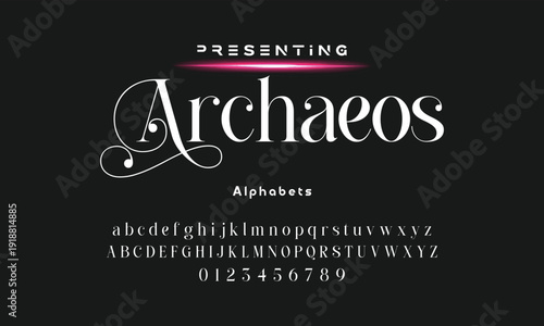 Elegant ligature alphabet letters font logo. Typography luxury classic lettering serif fonts decorative wedding vintage retro logos, design for fashion,beauty shop and brand . vector illustration