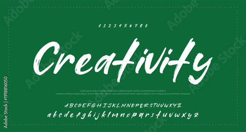 Script Brush Font Type Font lettering handwritten  