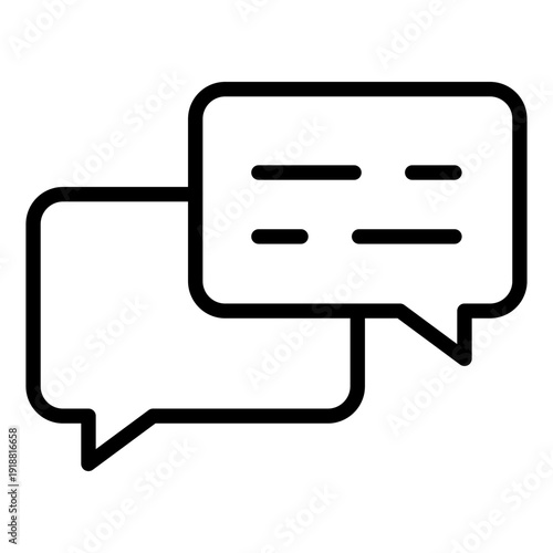 Three overlapping speech bubbles representing community discussion and public forums