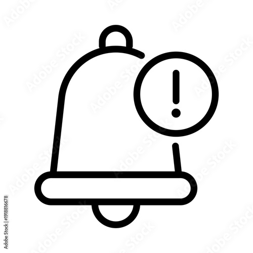Alert bell icon with an exclamation mark symbolizing important updates or new messages