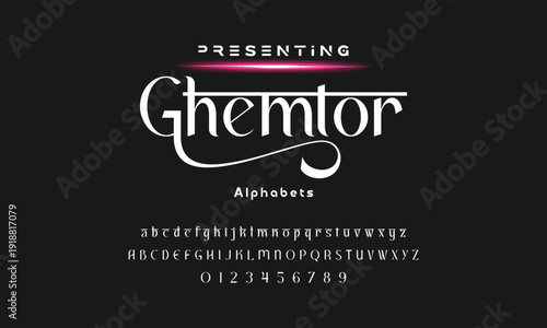 Elegant ligature alphabet letters font logo. Typography luxury classic lettering serif fonts decorative wedding vintage retro logos, design for fashion,beauty shop and brand . vector illustration